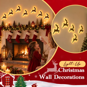 Lighted reindeer wall decoration with a warm seasonal glow