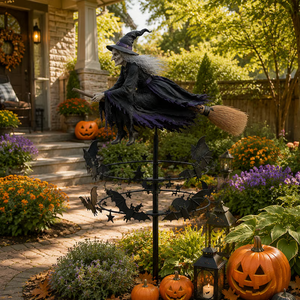 Enchanted Witch Garden Wind Spinner - detail view