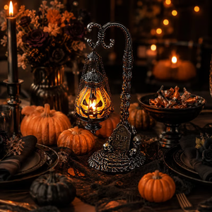 Gothic Pumpkin Lantern Stand - Buy 1, Buy 2