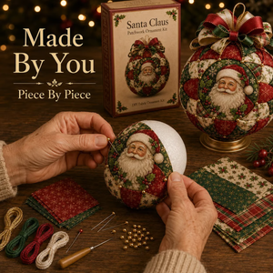 Christmas Patchwork Ornament DIY Kit - detail view