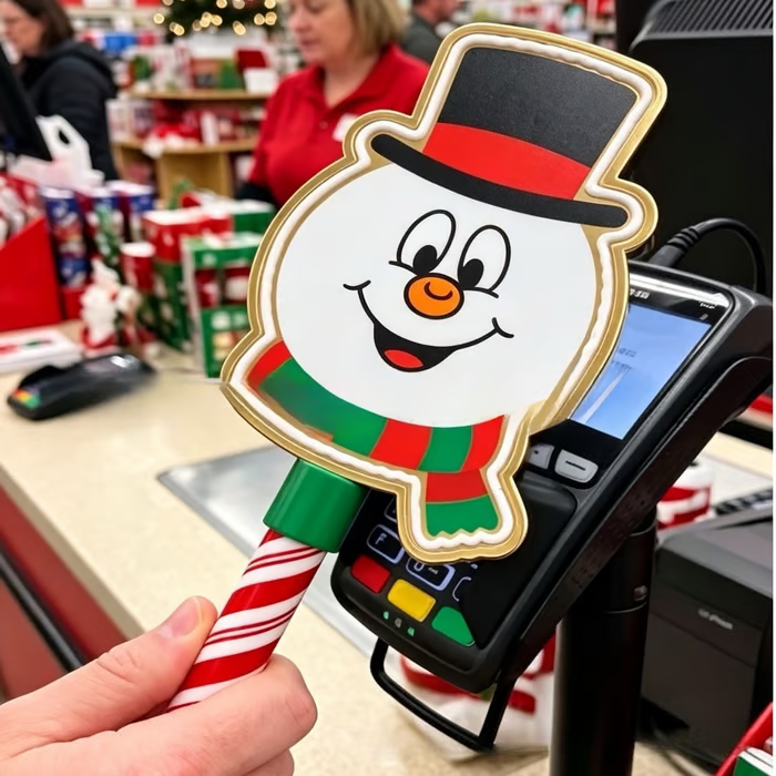 Snowman Christmas payment wand
