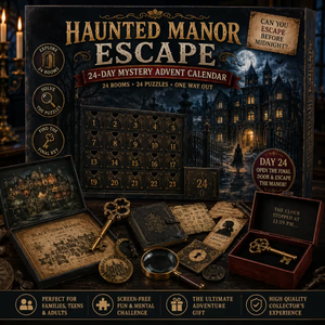 Haunted Manor mystery advent calendar with an eerie escape theme