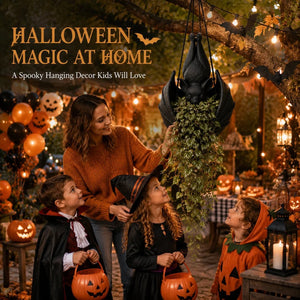 Halloween magic at home with the hanging bat planter