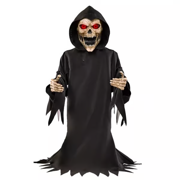 Screaming Reaper Pop-Up Animatronic - detail view