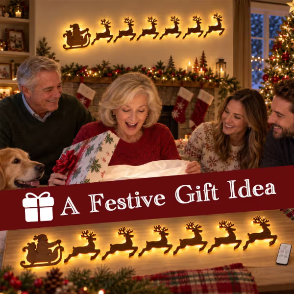 A festive gift idea, Christmas wall decorations displayed together