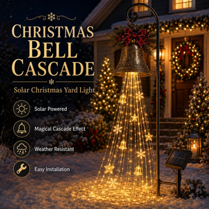 Christmas bell cascade solar Christmas yard light