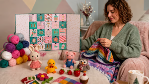 Finished crochet project made with the advent calendar kit