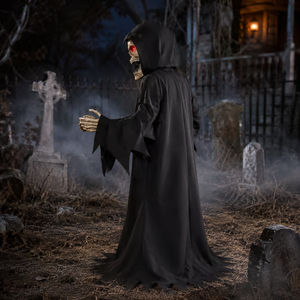 Screaming Reaper Pop-Up Animatronic - detail view