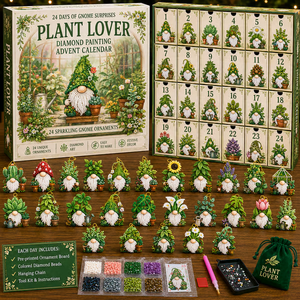 Gnome Surprises Diamond Painting Advent Calendar - Plant
